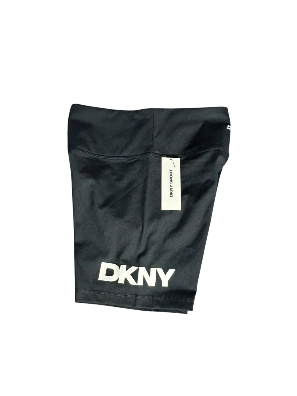 NWT DKNY Sport High-Waist Bike Shorts Black S